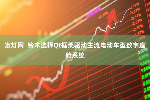 富灯网  铃木选择Qt框架驱动主流电动车型数字座舱系统