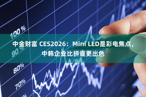中金财富 CES2026:Mini LED是彩电焦点,中韩企业比拼谁更出色